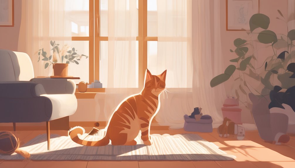 calmly prepare your cat