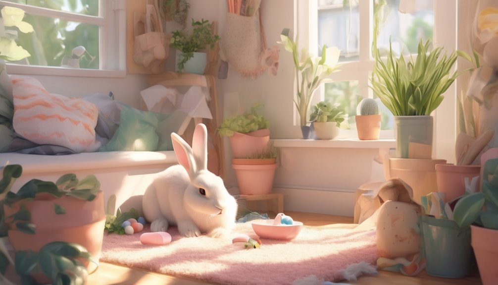 comfortable safe rabbit home