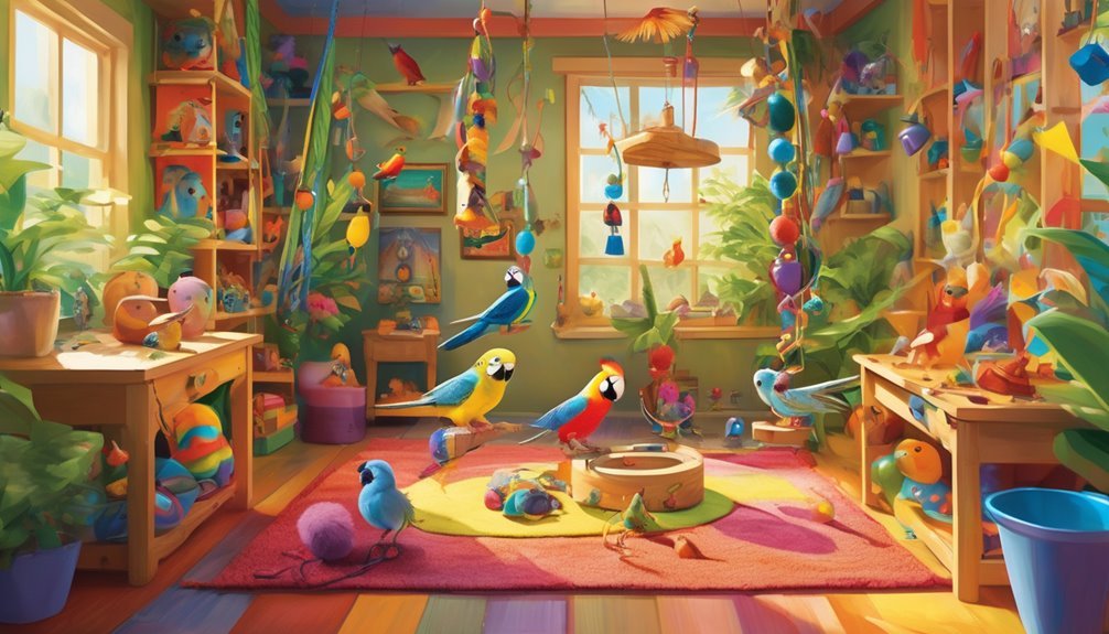 engaging toys for birds