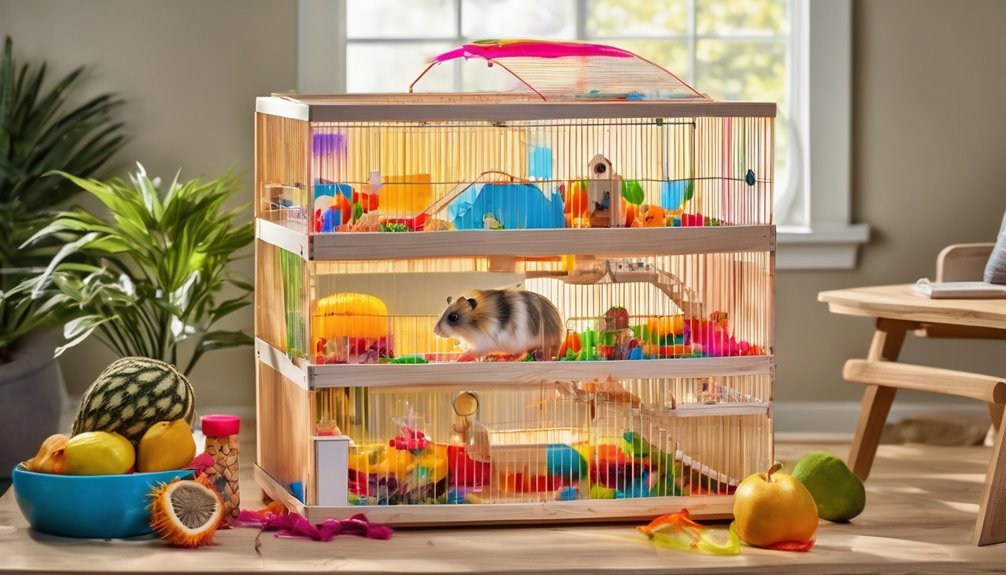 spacious safe hamster habitat